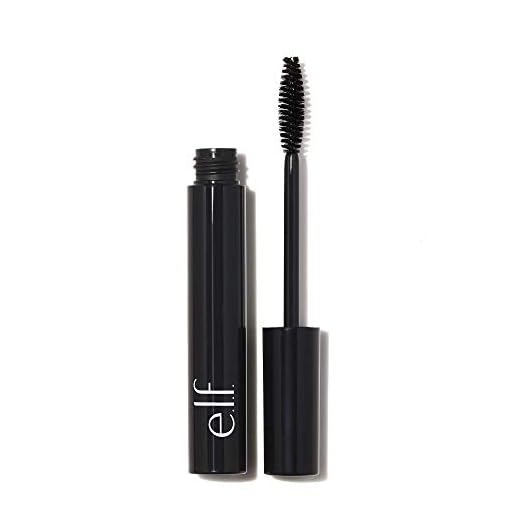 e.l.f. Volumizing & Defining Mascara Conditioning, Lengthening Creates High-Volume and Clump-Free Lashes Jet Black, Silicone Brush 0.185 Oz