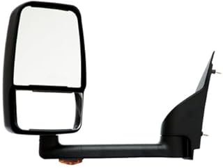 Velvac 714525 2020 Deluxe Series Door Mirror Black, 102" Body Width, Deluxe Head, Driver Side