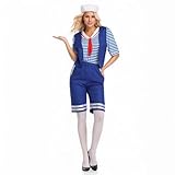 Robin Scoops Ahoy Sailor Student Costume for Womens Girls Adult Cosplay Set (X-Large)