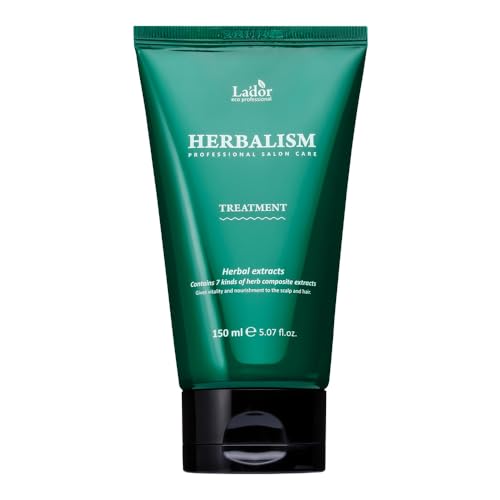 Image of LADOR Herbalism Hair Treatment (Conditioner) Korean Hair Conditioner To Control Hair Fall, Repairs Damaged Hair, Maintaining Softness, Natural Shine, Suitable For Sensitive Scalp, Frizzy, Damaged Hair