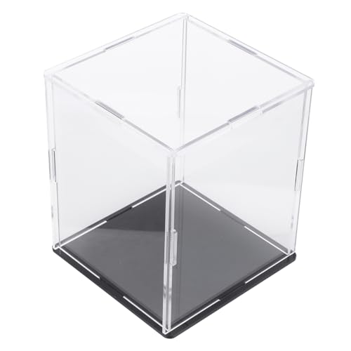 KONTONTY Caja Vitrina de Mini Figuras mostrador Largo Vitrina en Miniatura contenedor de Almacenamiento Acrílico Transparent