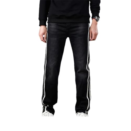 Men's Loose Straight Street American Sports Style Denim Pants