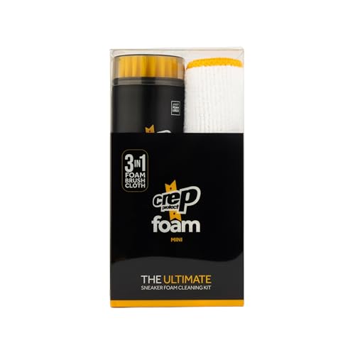 Crep Protect Foam Mini Shoe Cleaner - On the Go Sneaker Cleaning Foam with Built In Brush...