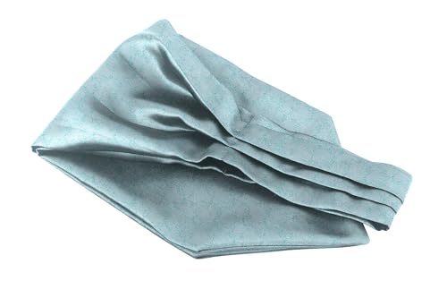 Image of BLACKSMITH Jacquard Microfiber Neckwear Ascot and Matching Pocket Square Set for Men
