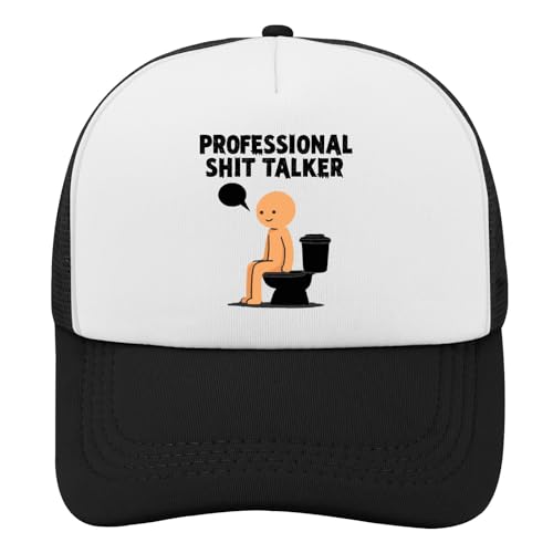 Povmekd Funny Shit Talker Trucker Hat Women Baseball Cap