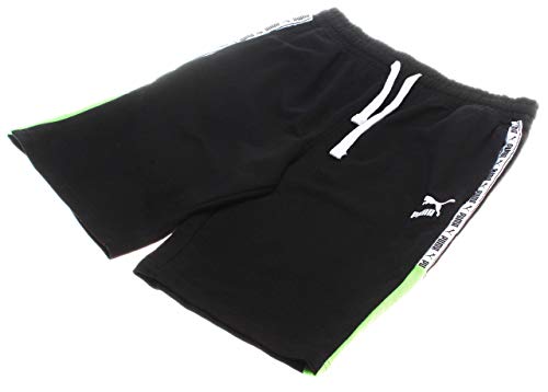 PUMA Boy's Cotton Blend Pull-On Athletic Shorts; Black (Large - 14-16)
