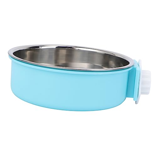iplusmile ペットボウル 犬のおもちゃ 犬の餌箱 ケージ ペットフィーダー ペット用防水敷物 犬の冷却マット 猫の自動給餌器と給水器 こぼれる 犬のボウル 繁殖 犬用水入れ 犬の皿 Blue