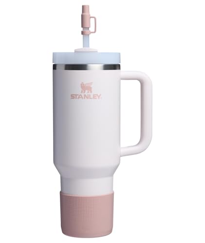 Image of Stanley Quencher Boot and Straw Cover Cap | Anti-Slip Silicone Protector for Tumbler with Handle | Accessory Set for Stainless Steel Drinking Cup | BPA-Free