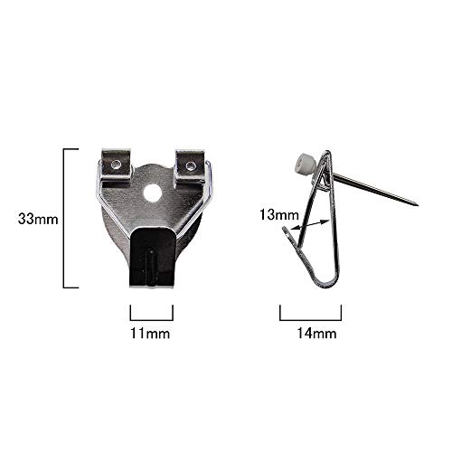 Image of 大仙 Daisen 35N04007323 Picture Frame, Accessories, Hanging Hardware, Safety X Hook, Medium, Silver, 5-Pack Set