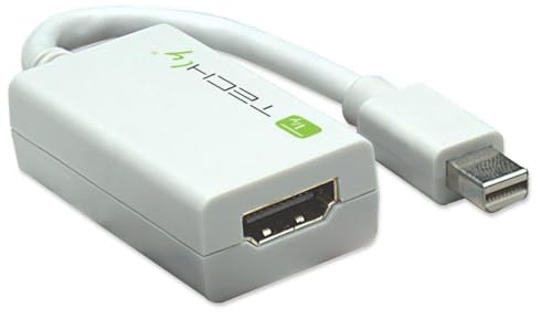 Adaptador Mini DisplayPort a HDMI Techly blanco para conectar portátiles a proyectores 5