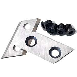 BOVZOR 1 Pair Wood Chipper Blades Replacement Wood Chipper Shredder, Compatible with Sun Joe CJ601E CJ602E, Earthwise GS70015