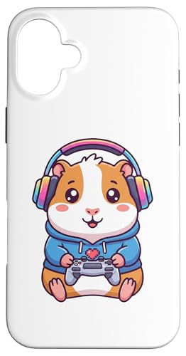 Guinea pig Rodents Gamer, Gaming Can't Hear You I'm Gaming �X�}�z�P�[�X iPhone 16 Plus �p