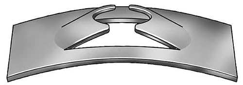 MOLLIFII Spring Nut, 8-32, Flat Shape, Steel, Black Phosphate Finish, 100 PK