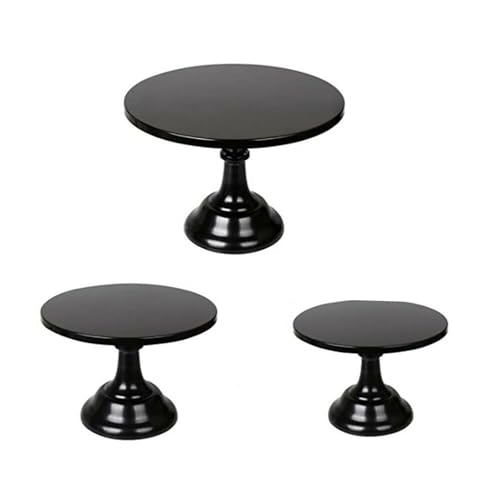 Support à gâteaux noir mat pour surélever la décoration de table de buffet