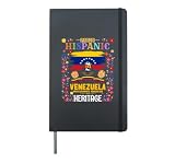 Latin Heritage Venezuelan Flag Outfit idea Kids Venezuela Hardcover Journal, Black