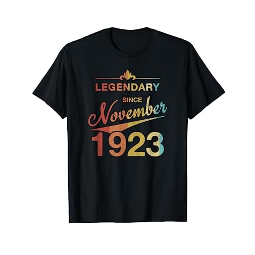 100 cumpleaños Nacido en Noviembre de 1923 Vintage 100 años Camiseta