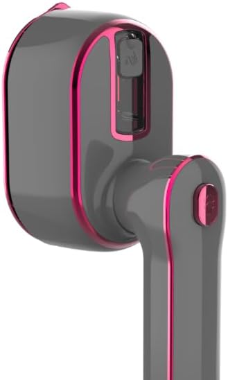 Iron Steamer for Clothes, Travel Garment Steamer with 180° Rotatable Handle, 20s Fast Heat-up Portable Steamer for Travel & Home, 970W Dry & Wet Ironing Machine for Different Fabrics,Rose pink