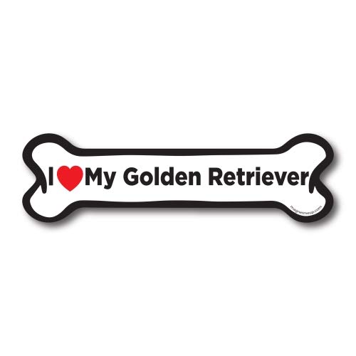 Magnet os de chien Golden Retriever pour décorer votre voiture lors des balades