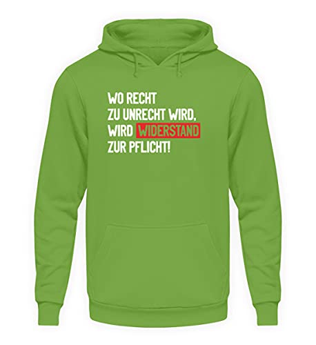 Sweat à capuche unisexe avec poche kangourou et cordon de serrage vert lime S