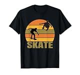 Skate Skateboard Shredding Retro Vintage Sunset T-Shirt