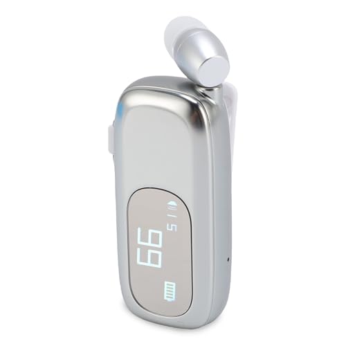 Yoidesu Retractable Wireless Headphone, Headset Stereo Earphone, Lightweight V5.4 Noise Cancelling Mic Clip on Earpiece Workout Sports Running Business Trucker Driver Music Earbuds by Yoidesu - Used condition - Image 9