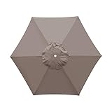 BenefitUSA Replacement Umbrella Canopy Cover for 6.5ft 6 Ribs Patio Market...