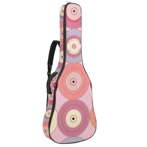 Sac pour guitare acoustique 101,6 cm étui imperméable rose multicolore housse guitare folk