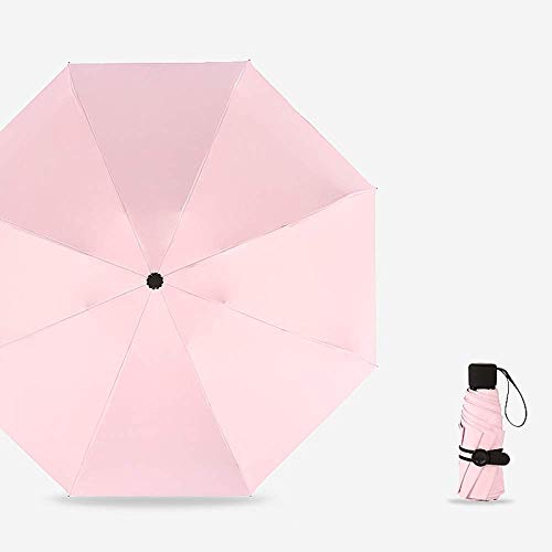 Preisvergleich Produktbild LDSBGJ 50% Sonnenschirm Vinyl Anti-UV Wetter Regen Tasche Taschenschirm