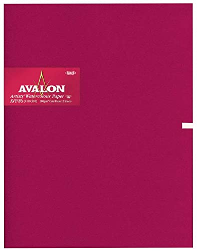 ホルベイン アヴァロン水彩紙 本とじ 中紙300g(中厚口) 中目 12枚とじ 271-114 AVP-F6 271114