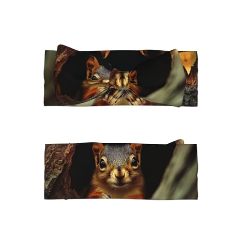 Cute squirrel Baby Headbands Soft Nylon Hairbands with Stretchy Bows Girls Hair Accessories for Newborn Infant Toddler Kids2