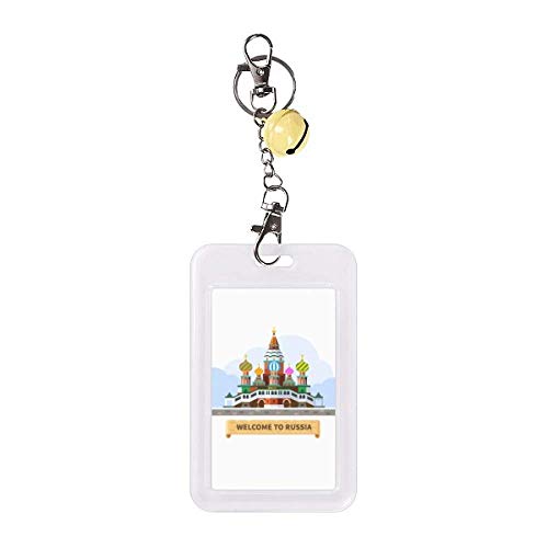 Badge de protection pour carte de crédit jaune cathédrale russe cloche