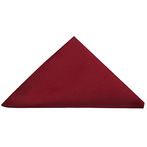 Image of Men's Satin Slim Necktie for Formal Wear | Premium Solid Tie for Office, Wedding, Business Meetings, Party & Interview | Stylish Silk Feel Neck Tie for Men with Pocket Square