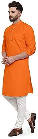 Men’s Cotton Blend Plain Kurta Comfortable and Stylish
