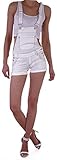  Style-Station Damen Latz Hotpants Jeans Shorts Shorty in Blau Latz-Hot-Pants Latz-Short-s Jeans-Hot-Pants Kurze-Jeans-Hosen Panty eng-e Sommer-Jeans Short-s-Jeans Hose-n Denim Gr Größe Schwarz-e M 38