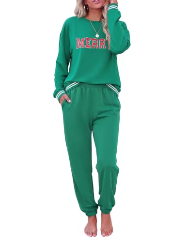 Ekouaer Women's 2 Piece Lounge Sets Casual Matching Set 2026 Fashion Outfit - image 1