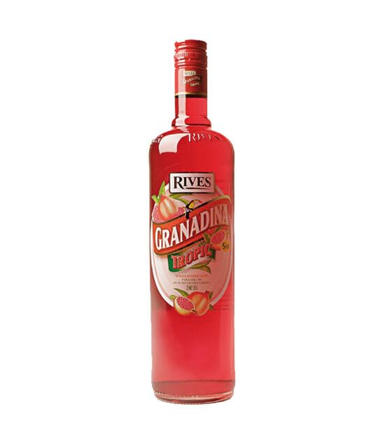 Rives Granadina Sirup, Klassischer Roter Grenadine-Sirup, 0% vol., 1,0 Liter