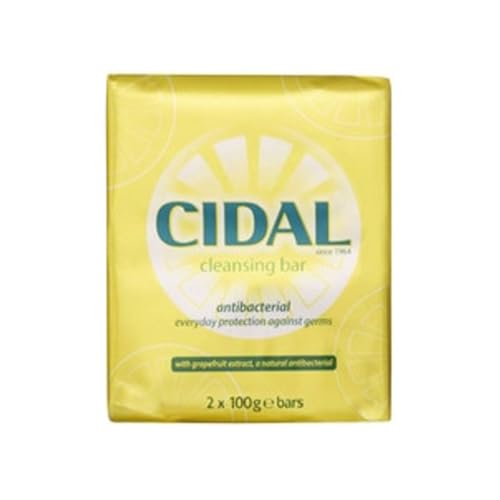 Cidal Jabón Antibacteriano con Extracto de Pomelo - 2 Barras de 100g