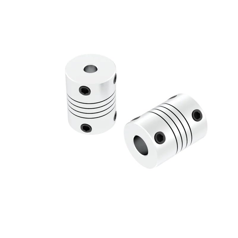 Aluminium Motor Jaw Shaft Coupler 5mm to 8mm Flexible Coupling OD 19x25mm 3/4/5/6/6.35/7/8/10mm(4x6.35)