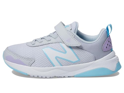 New Balance Tênis de corrida Dynasoft 545 de renda elástica com alça superior, cinza, 3 EUA unissex
