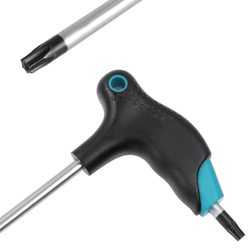 Image of Antrader T30 Torx Wrench,Anti Tamper Proof Hex Key,Cr-V Steel T-Handle Dual End Long Arm Screwdriver 2pcs