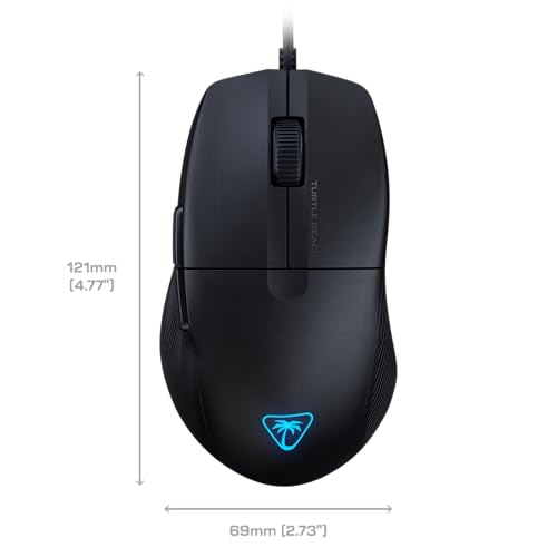 Image of Turtle Beach Pure SEL - Ultra-Light Ergonomic RGB Gaming Mouse, 8K DPI Optical Sensor, Mechanical Switches, Pretension System, Pure PTFE Glides, RGB Illumination - Black