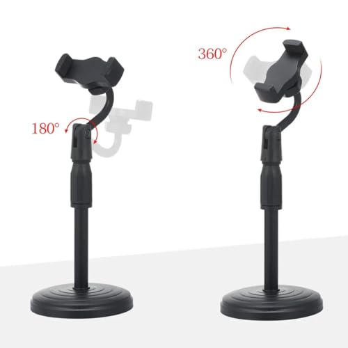 Suporte De Mesa Para Celular Universal Articulado Estabilizador Regulagem De Altura Rotação Giro 360