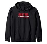 Austria Flag | Men Women Kids | Patriotic Austrian Zip Hoodie