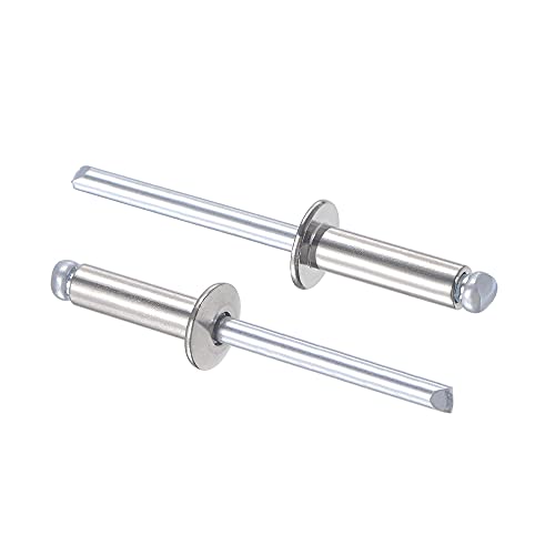 Rivets aveugles acier inoxydable 304 uxcell 5 mm x 16 mm anti-corrosion pour tôles épaisses