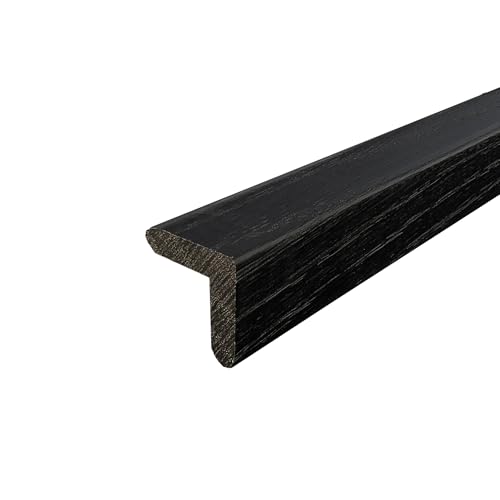 Image of 1x1 Outside Corner Trim Moulding, Real Hardwood, The Millwork Outlet (Noir Black, 72 inch)