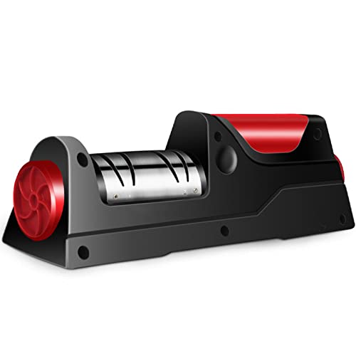 YASAHNG Aiguiseur De Couteaux électrique, Meule Professionnelle, Moteur Mis à Jour, Chargement USB, Batterie Lithium 3000mAh, Couteaux De Cuisine Affûtage Outil (Noir) Cover