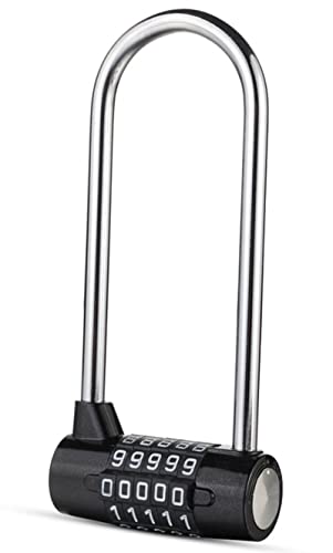 Maizoon Zahlenschloss Großer verlängerter Balken 5 digital Langlebiger kompakter leicht einzustellender Sicherheitssafe für Koffer Turnhalle Spind Zaun Werkzeugkasten Tor Fenster...