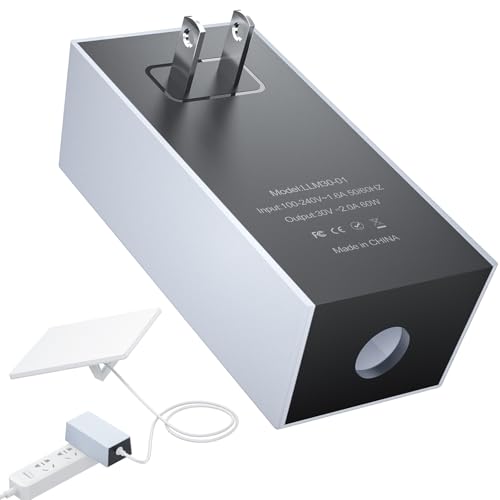 YaCeSyn 60W Starlink Mini Power Supply Adapter, AC/DC Power Replacement, 30V/2A Output Wall Charger Plug for Starlink Mini Dish, Compatible with Star Link Mini DC to DC Power Cable