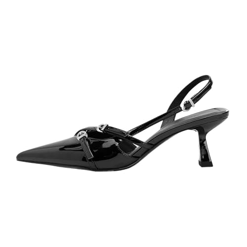 Talons hauts à boucle escarpins femme habillée chic et confort
