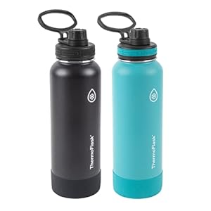 ThermoFlask Doppelwandige Vakuumflaschen 2er-Set Edelstahl